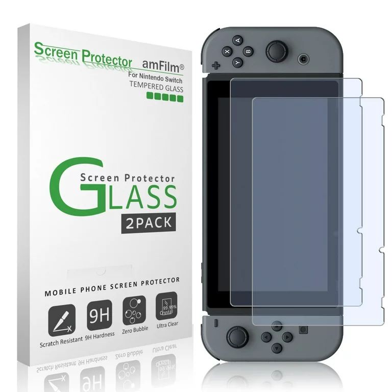 Nintendo Switch Screen Protector Glass (2-Pack), amFilm Nintendo Switch Tempered Glass Screen Pro... | Walmart (US)