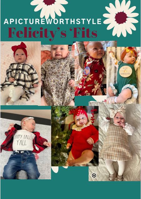 Outfit roundup of Felicitys recent outfits!

Baby onesies, baby shacket, baby plaid shirt, plaid dress, baby dresses baby Christmas dress 


#LTKGiftGuide #LTKbaby #LTKHoliday