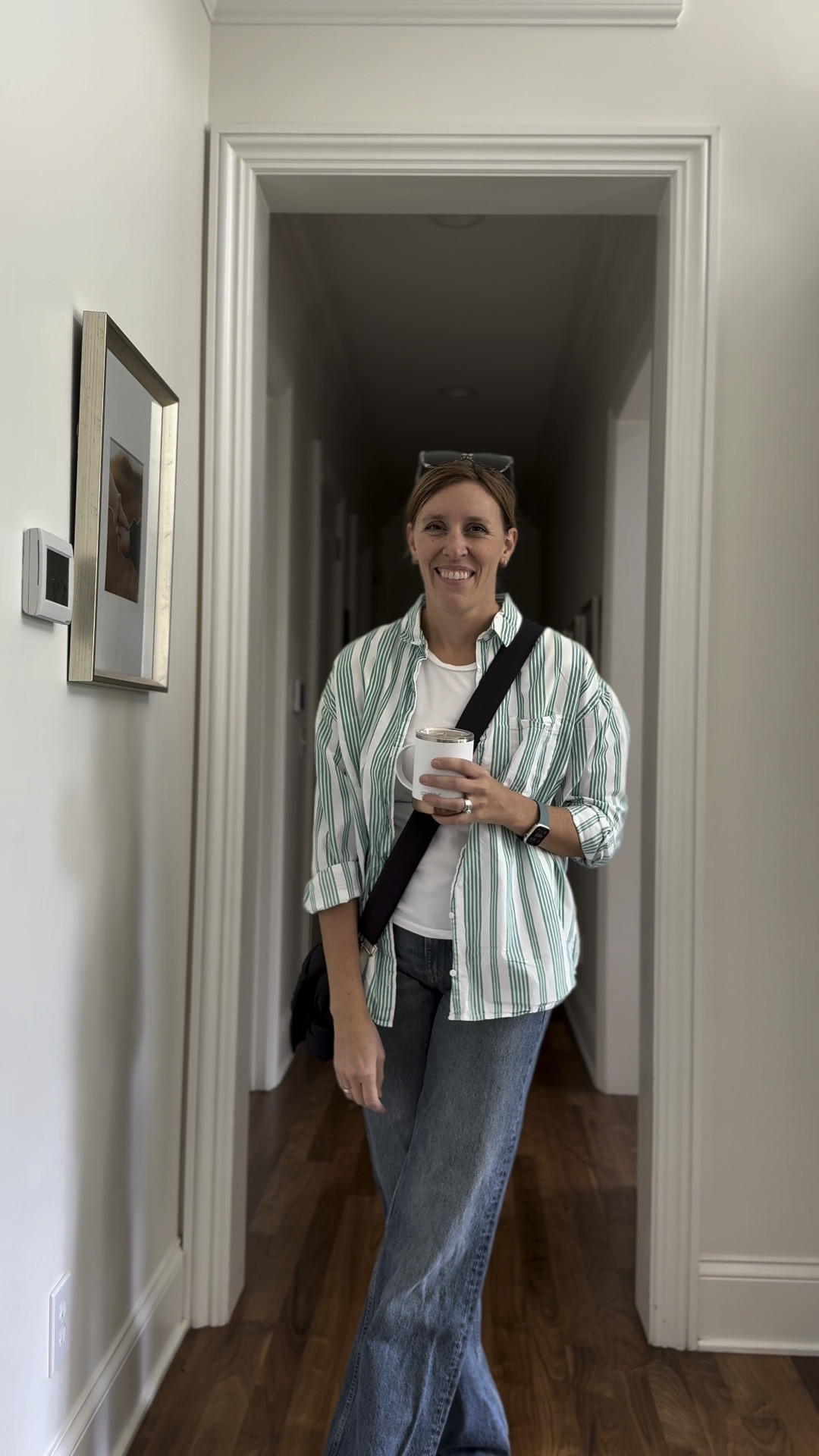 Basics but make them better! Wearing a medium in this striped top (but it’s oversized!) and this puffer purse is the perfect dupe. 

millennial outfit casual fit momfit over30 comfortable comfy Amazon old navy abercrombie coffee quay

#LTKStyleTip #LTKFindsUnder50 #LTKFindsUnder100