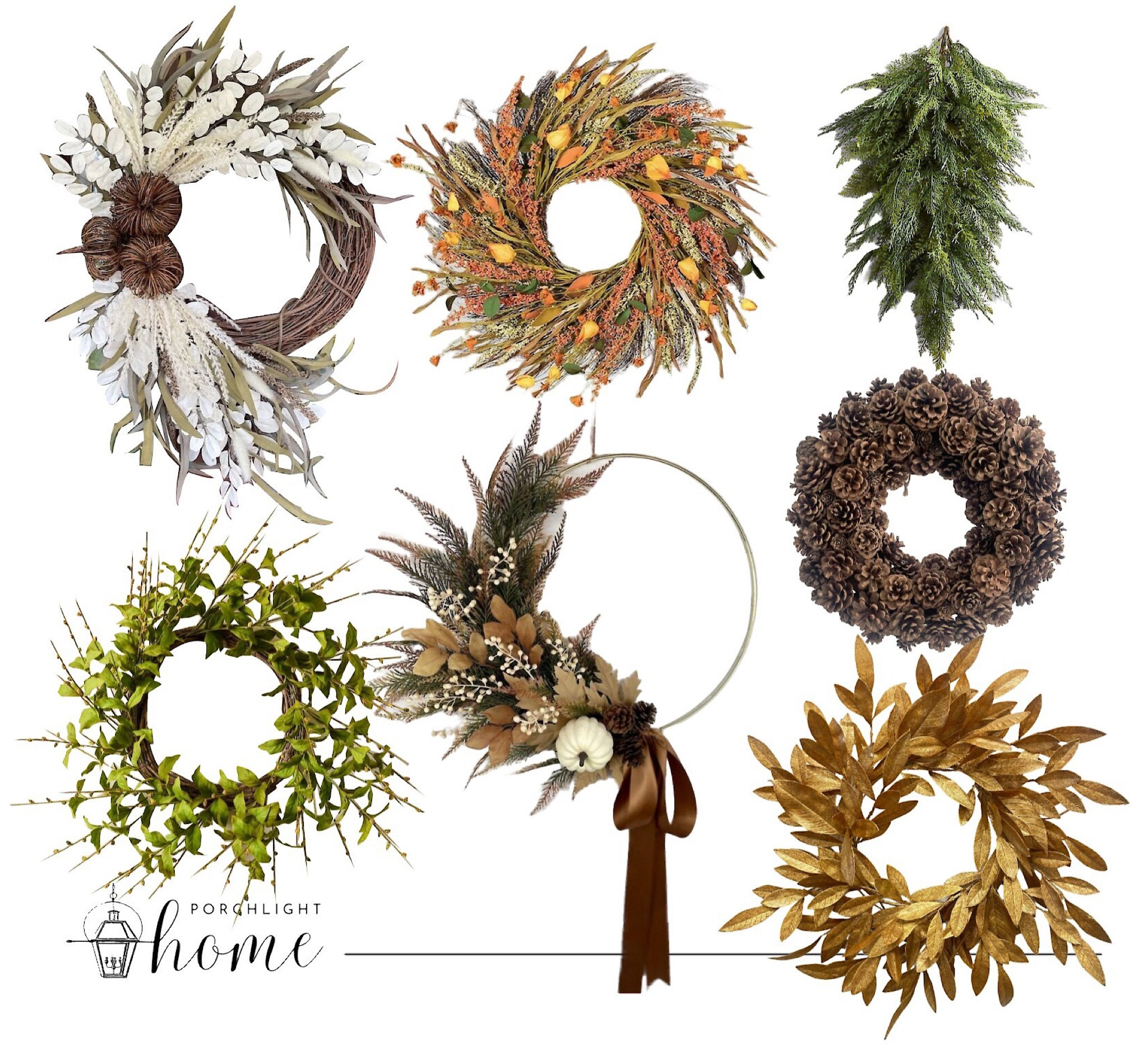 These wreaths are unique and a great way to add seasonal curb appeal to your home now that the summer blooms are waning. Several of these can easily stay up all winter too—just add a velvet ribbon in a coordinating—or contrasting—color to your exterior to make it really pop!  🧡 Etsy, Crate & Barrel, Amazon, Amazon Home, Fig & Dove, Ballard Designs, Magnolia, curb appeal, wreaths, seasonal decor, fall wreath, winter wreath, front door decor, door swag, holiday wreath, style tips, fall decor, look for less, modern style, traditional style, interior design, boho style

#LTKhome #LTKstyletip #LTKSeasonal