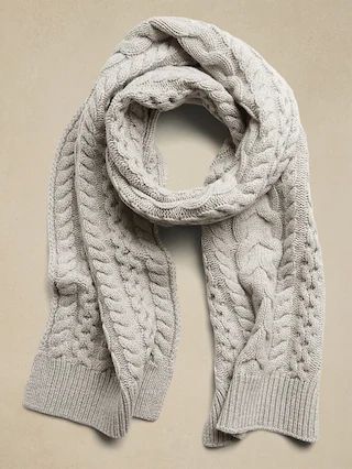 Cable Cashmere Scarf | Banana Republic (US)