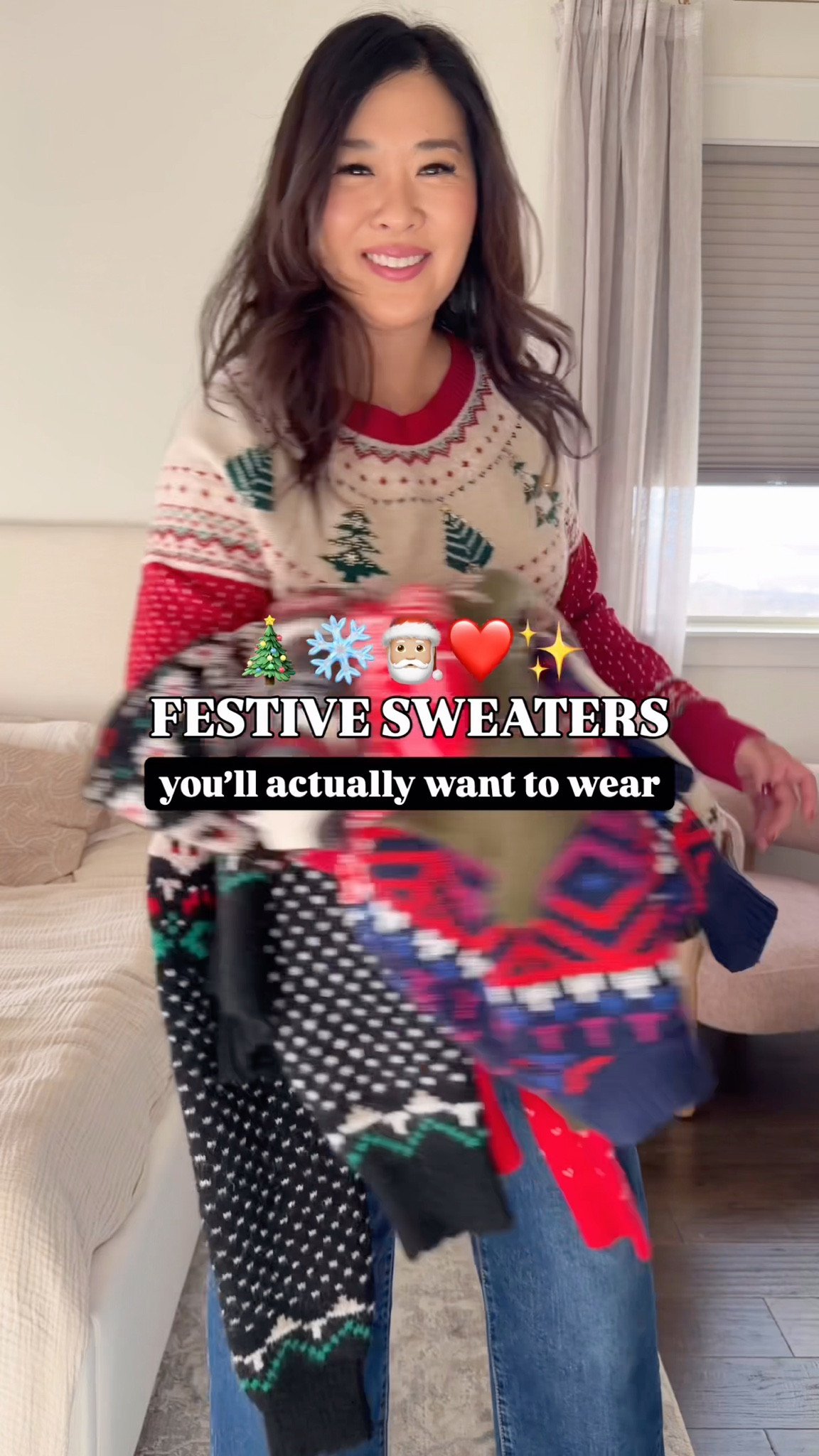 Festive holiday sweaters that you will actually want to wear! All affordable too!! 

Walmart Red Tree Sweater: Large
Old Navy Navy Sweater: Medium 
Amazon Green Sweater: Medium 
Old Navy Red Cardigan: Large 
Walmart Men’s Bear Sweater: 2XL
Walmart Red Gold Button Cardigan: Medium
Target Merriment Cardigan: Medium 
Levi’s Jeans: 29 

#salmad

#LTKootd #LTKHoliday