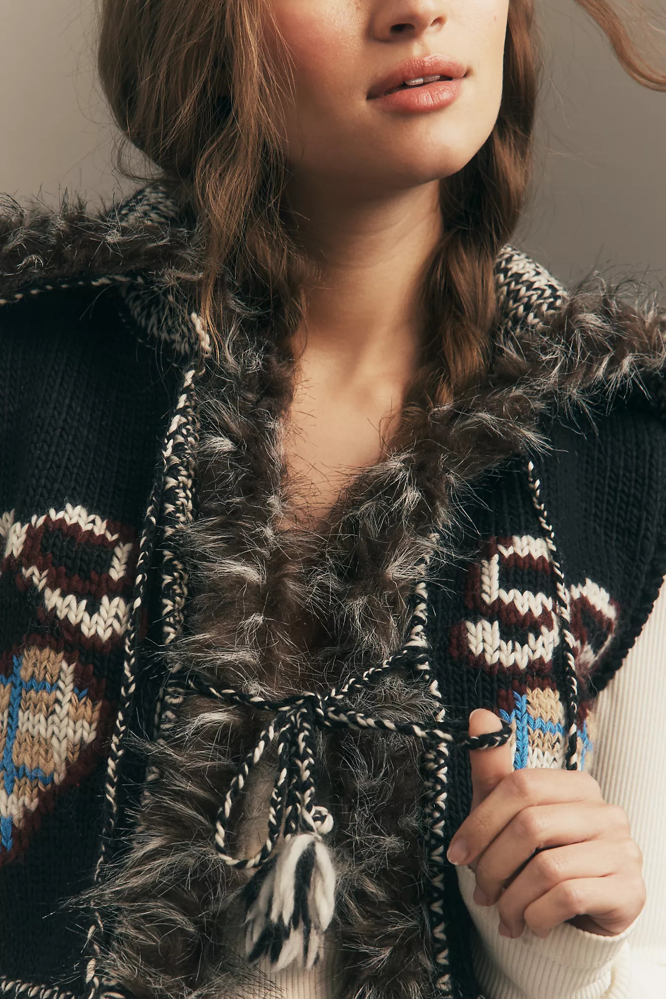 Mandinga Foxy Hand-Finished Sweater Vest | Anthropologie (US)