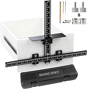 Cabinet Hardware Jig All Aluminum Alloy,Adjustable Drill Guide Template Tool for Installation of ... | Amazon (US)