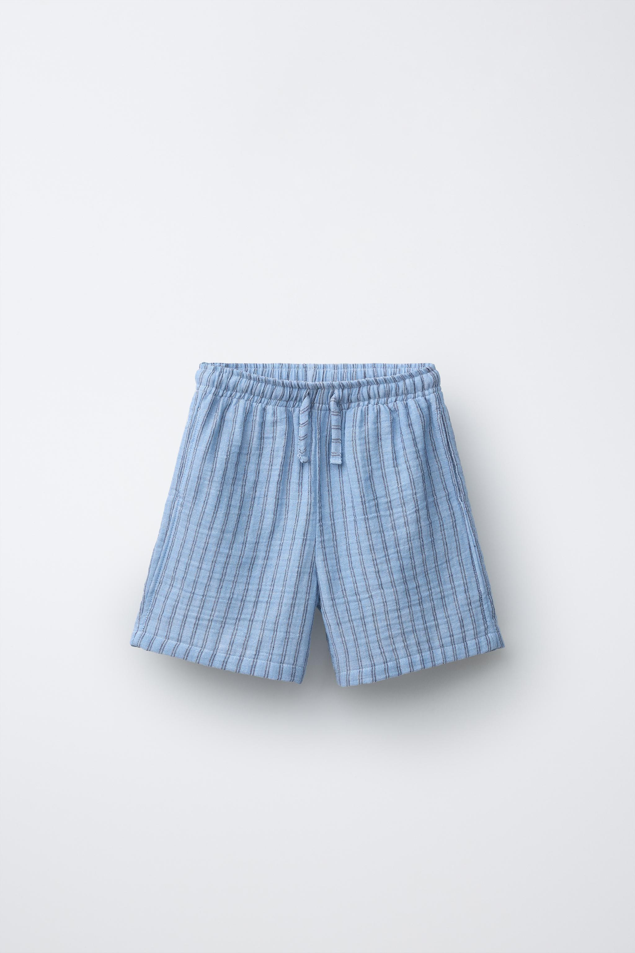 TEXTURED STRIPED SHORTS | Zara US