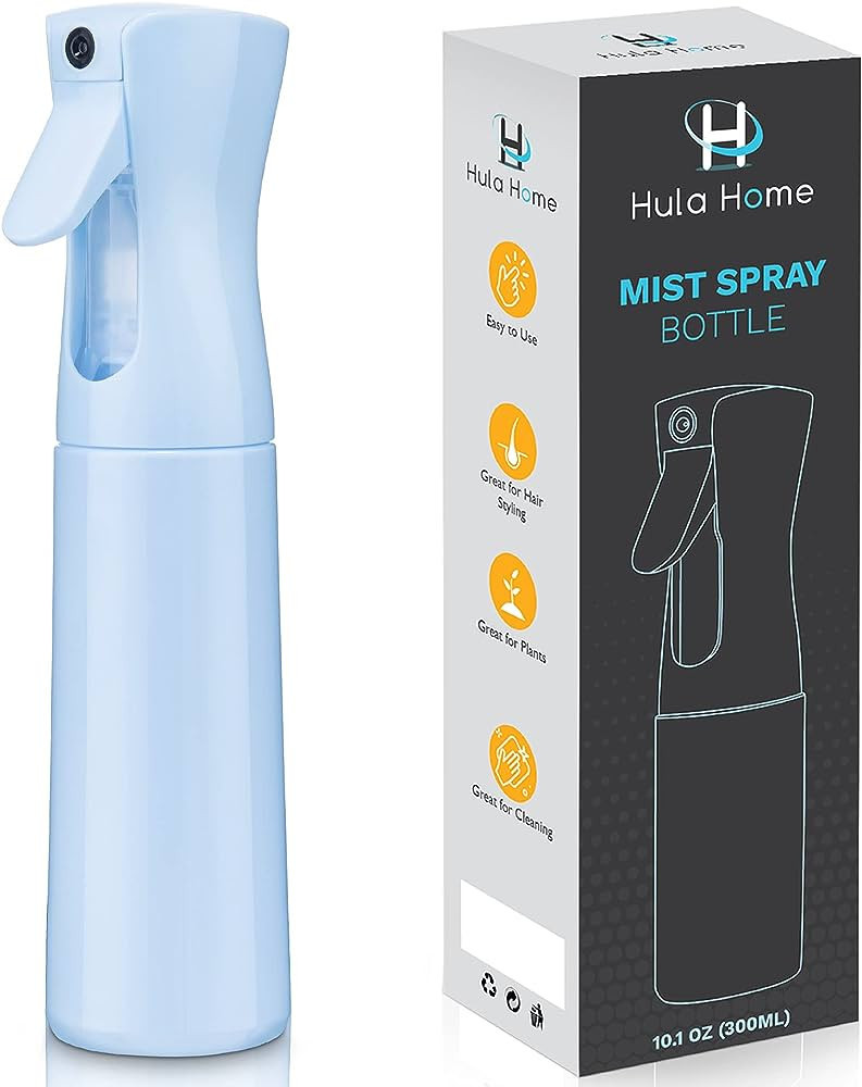 Hula Home Continuous Spray Bottle (10.1oz/300ml) Empty Ultra Fine Plastic Water Mist Sprayer – ... | Amazon (US)
