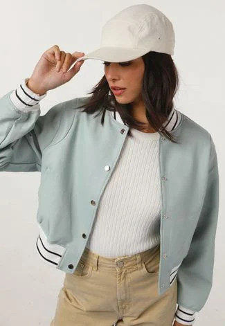 Jaqueta Bomber Facinelli by MOONCITY Resinada Verde | Dafiti (BR)