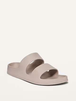 Solid-Color Double-Strap Slide Sandals for Women | Old Navy (US)