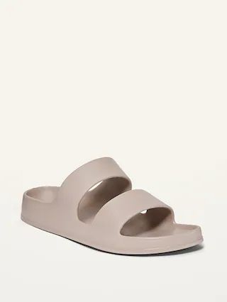 Solid-Color Double-Strap Slide Sandals for Women | Old Navy (US)