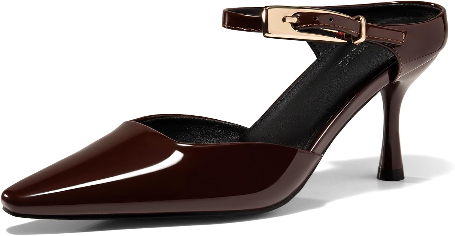 Coutgo Women's Pointed Toe Kitten Heel Mules | Amazon (US)