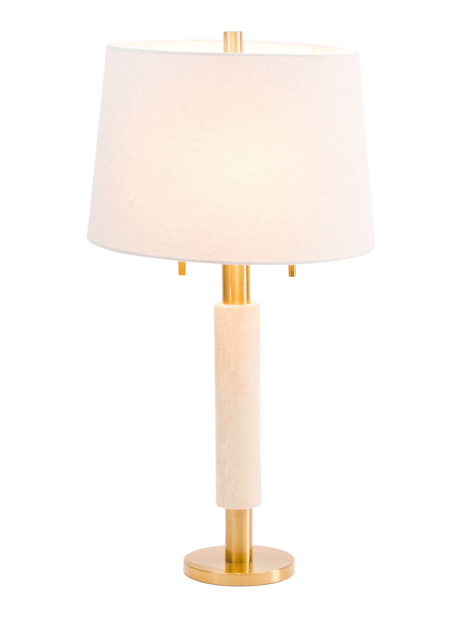 28.25in Travertine Detail Table Lamp | TJ Maxx