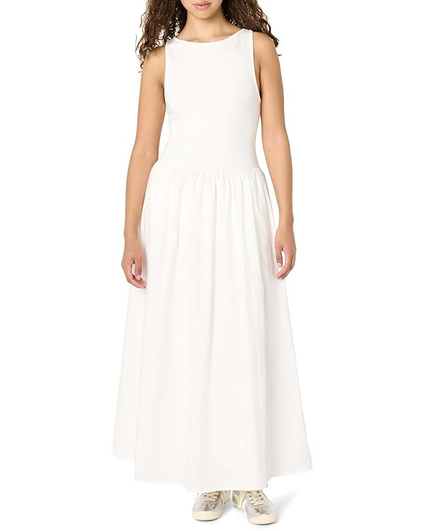 The Drop Women's Dia Mixed Fabric Midi Tank Dress | Amazon (US)