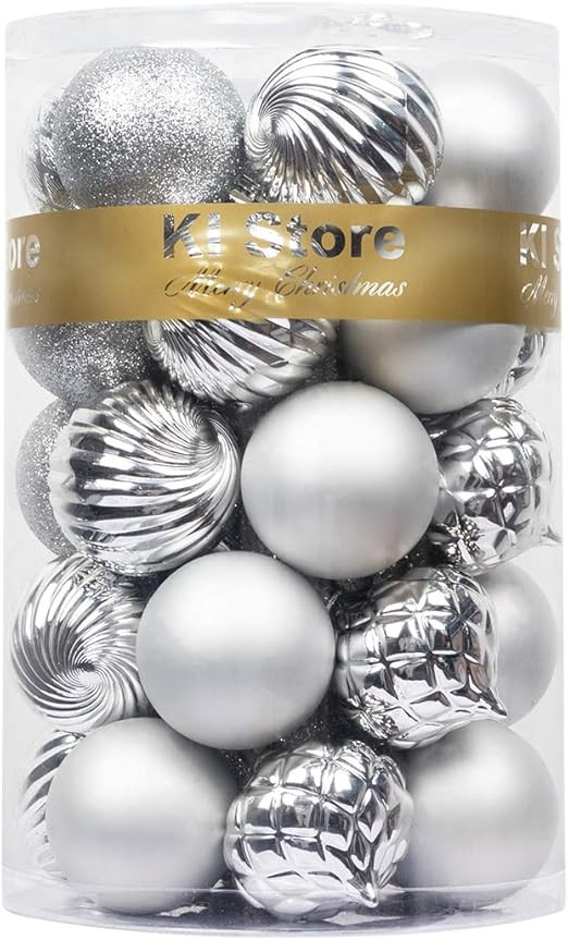 KI Store 34ct Christmas Ball Ornaments Shatterproof Christmas Decorations Tree Balls for Holiday ... | Amazon (US)