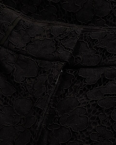 High Waisted Lace Trouser Pant | Express