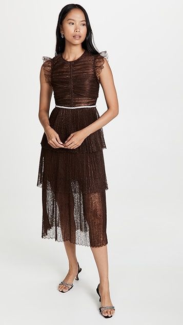 Fine Lace Midi Dress | Shopbop