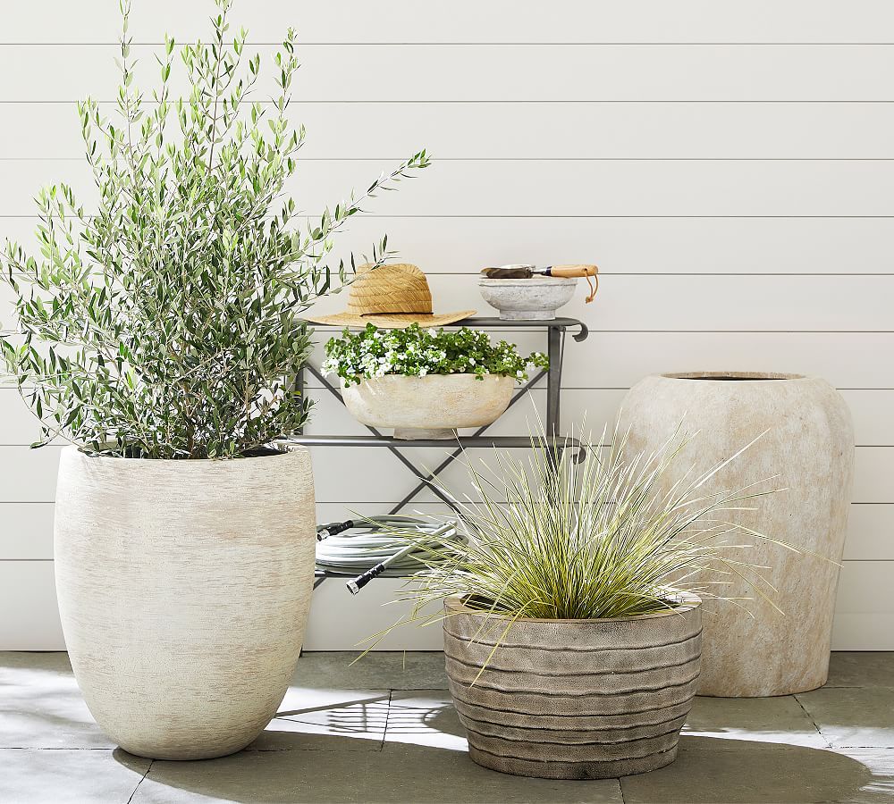 Artisan Hand Painted Terracotta Outdoor Planters | Pottery Barn (US)