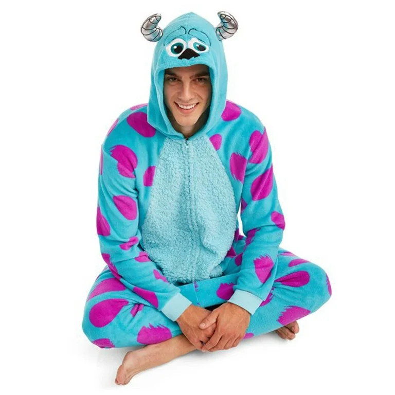 Disney Monsters Inc. Adult Sulley Kigurumi Sherpa Fleece Cosplay Costume One Piece Union Suit - W... | Walmart (US)
