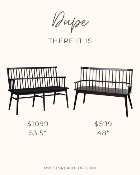 Modern Windsor bench, entryway bench, spindle bench, mudroom bench, black bench, wooden bench 

#LTKhome