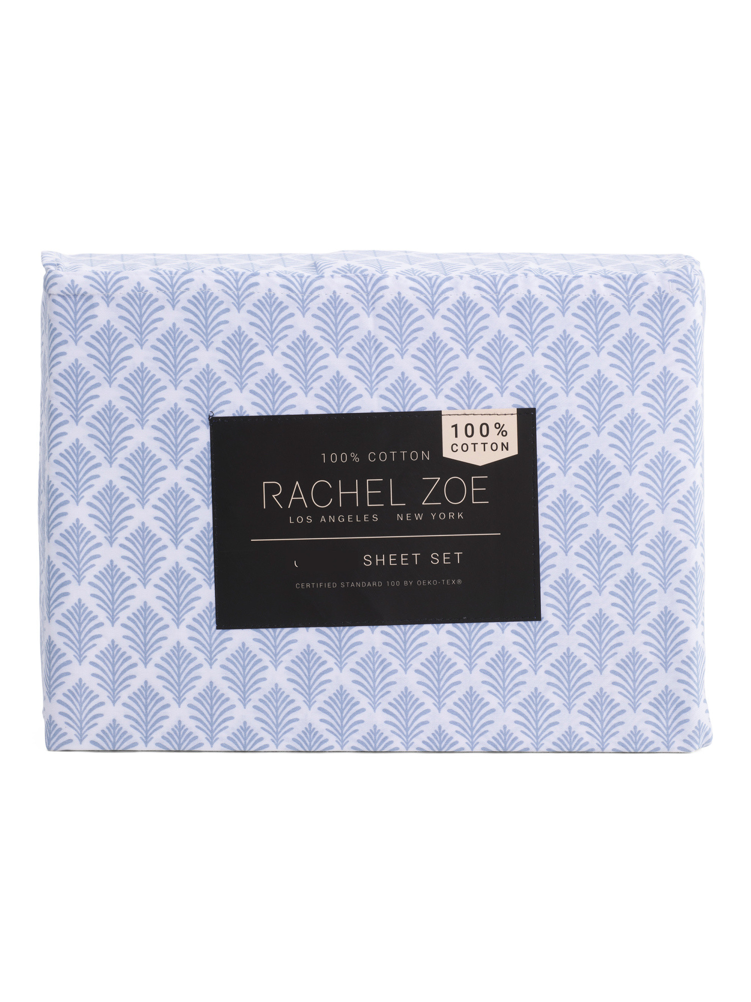 Cotton Diamond Leaf Sheet Set | TJ Maxx