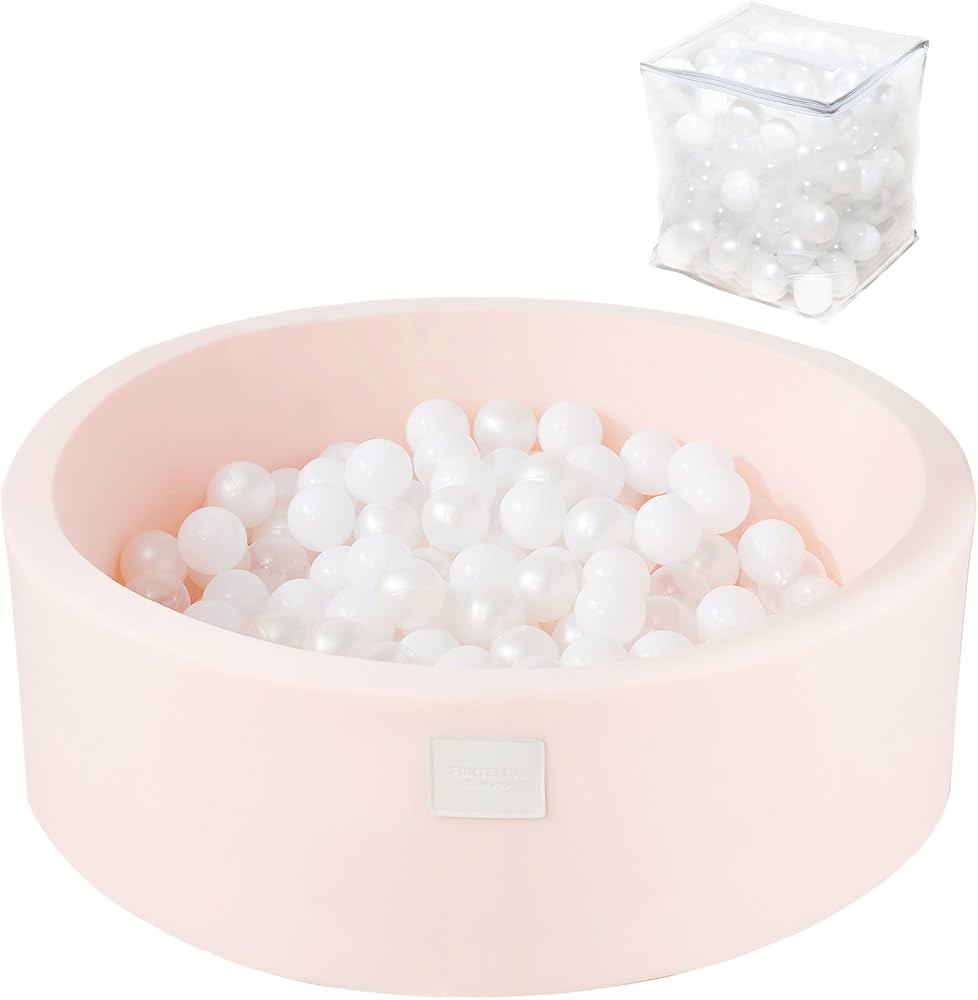 Fortella Foam Ball Pit w/ 200 Balls Included 2.75 in, Round Ball Pit for Toddlers Kids Babies Chi... | Amazon (US)