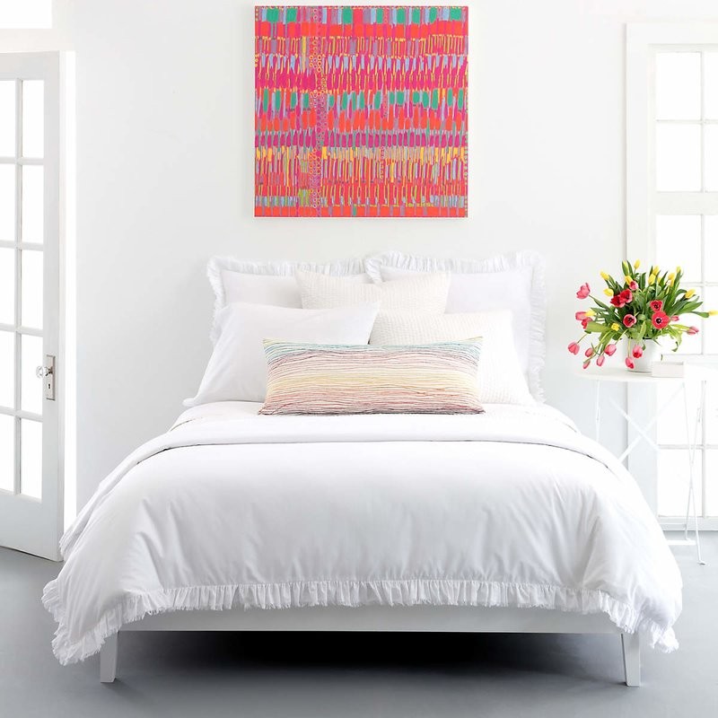 Laundered Ruffle Duvet Cover | Wayfair North America