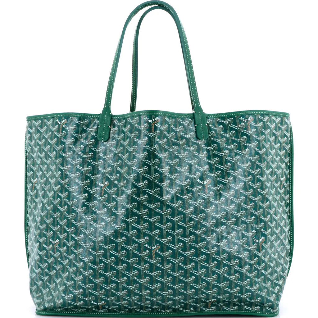 Pre-Owned Goyard Anjou Reversible Tote Coated Canvas GM in Green at Nordstrom, Size Medium | Nordstrom