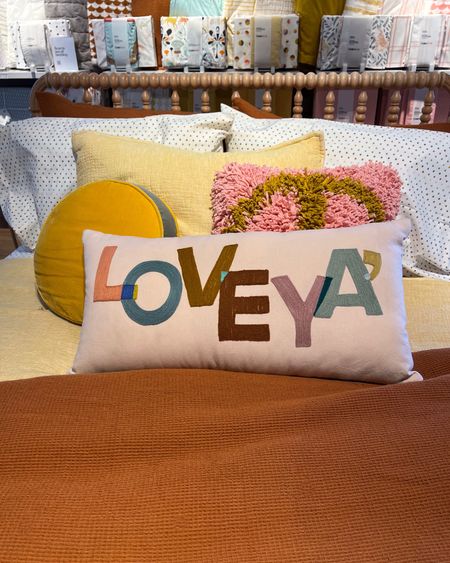 Bright, colorful throw pillows for a kids, tween or teen bedroom - also adds decor for a college dorm room. 

#LTKunder50 #LTKkids #LTKhome