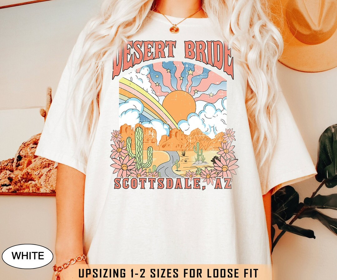 Retro Desert Bride Shirt Desert Theme Bachelorette Party - Etsy | Etsy (US)
