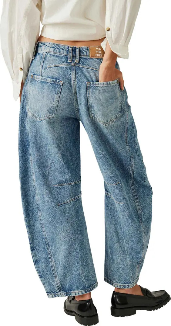 Lucky You Mid Rise Barrel Leg Jeans | Nordstrom
