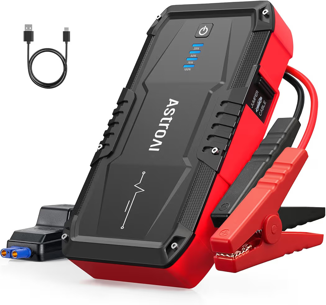 AstroAI S8 Car Battery Jump Starter, Car Jumper Starter Battery Pack for Up to 6.0L Gas & 3.0L Di... | Amazon (US)