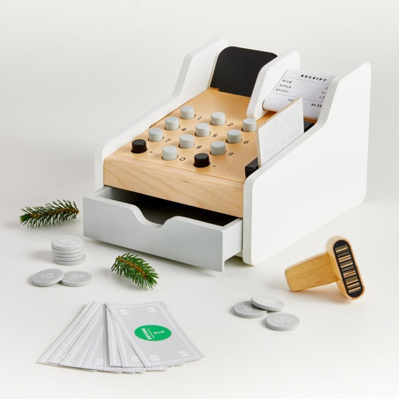 Wooden Cash Register + Reviews | Crate and Barrel | Crate & Barrel