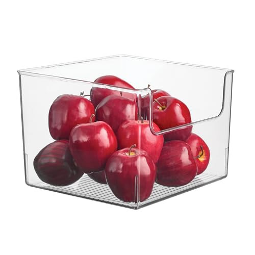 iDesign Open-Front Storage Bin, Clear | Amazon (US)
