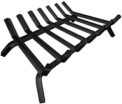 Amagabeli Black Wrought Iron Fireplace Log Grate 30 inch Wide Heavy Duty Solid Steel Indoor Chimn... | Amazon (US)