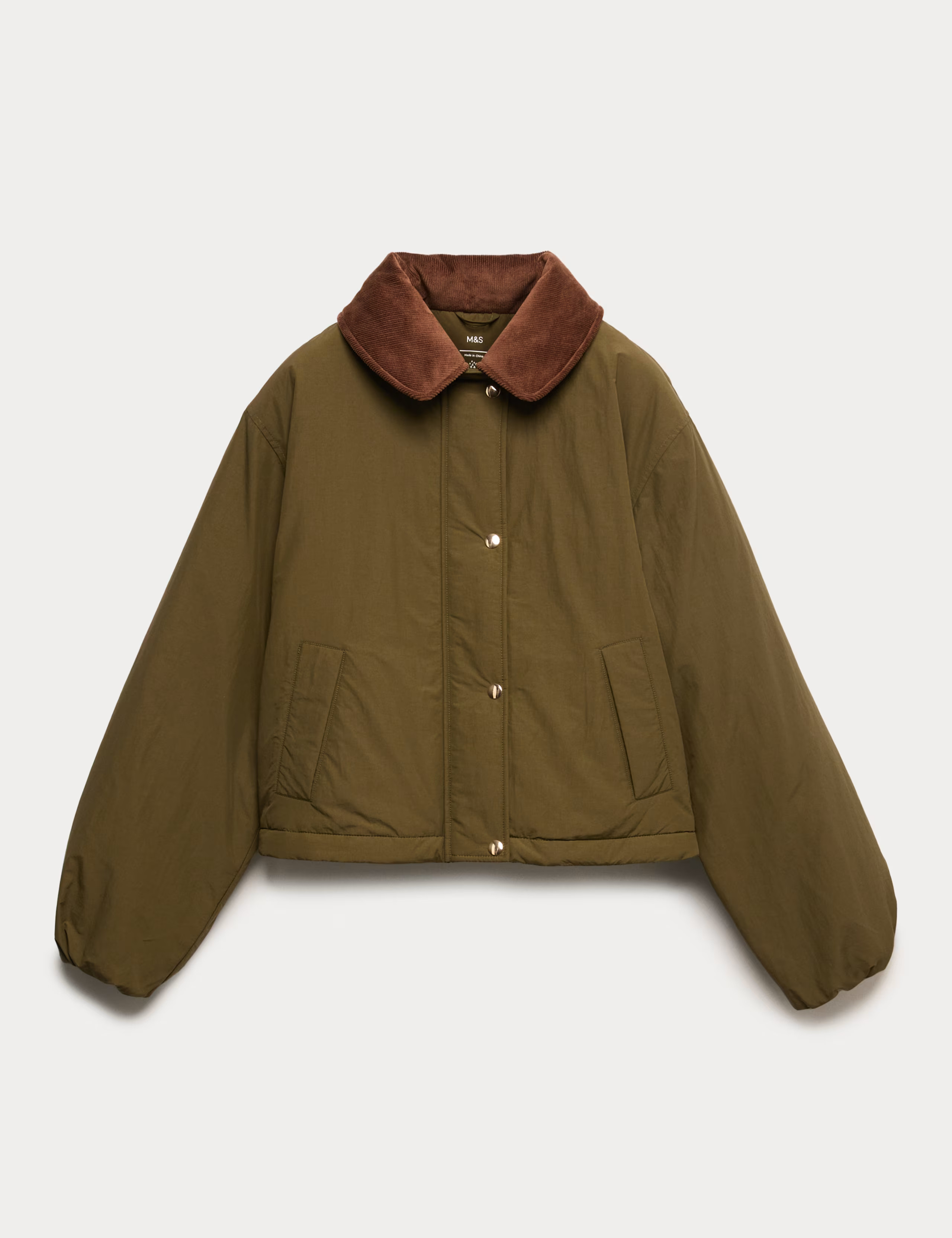 Cotton Blend Thermowarmth™ Puffer Jacket | M&S | M&S | Marks & Spencer (UK)