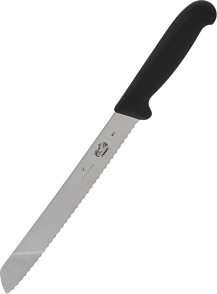 Victorinox Cutlery 8-Inch Wavy Edge Bread Knife, Black Fibrox Handle | Amazon (CA)