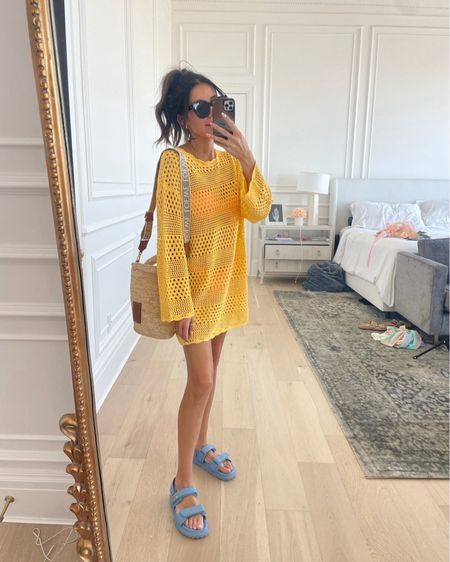My crochet swimsuit coverup is on sale ✨ these are such a great summer staple for the pool or beach vacations! I’m wearing size small. 

Resort wear, swimsuit coverup, beach outfit, vacation outfit, crochet coverup, colorful coverup, pool outfit, amazon sale, Amazon fashion, designer beach bag, Christine Andrew 

#LTKSeasonal #LTKsalealert #LTKswim