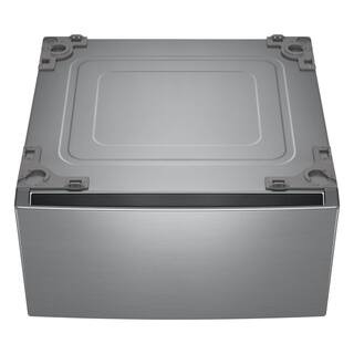LG 27 in. Laundry Pedestal in Gray Graphite Steel with Drawer WDP6V - The Home Depot | The Home Depot