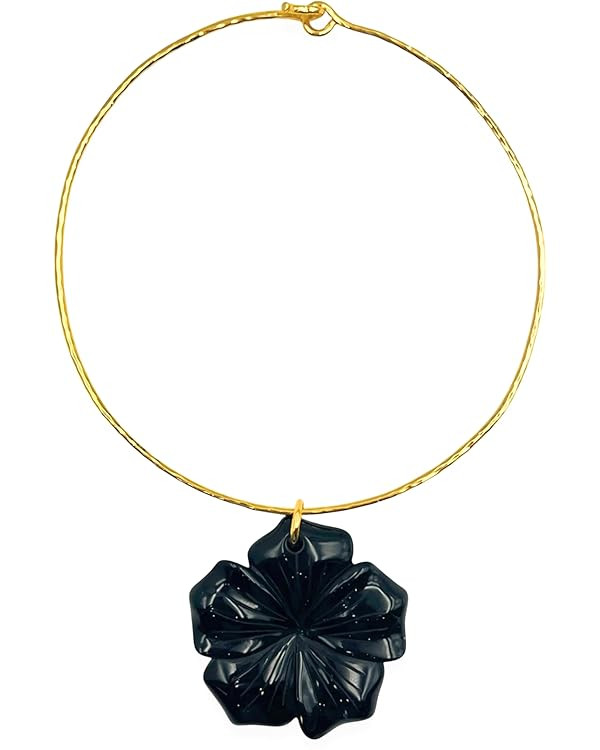 Black Onyx Flower Collar | Amazon (US)