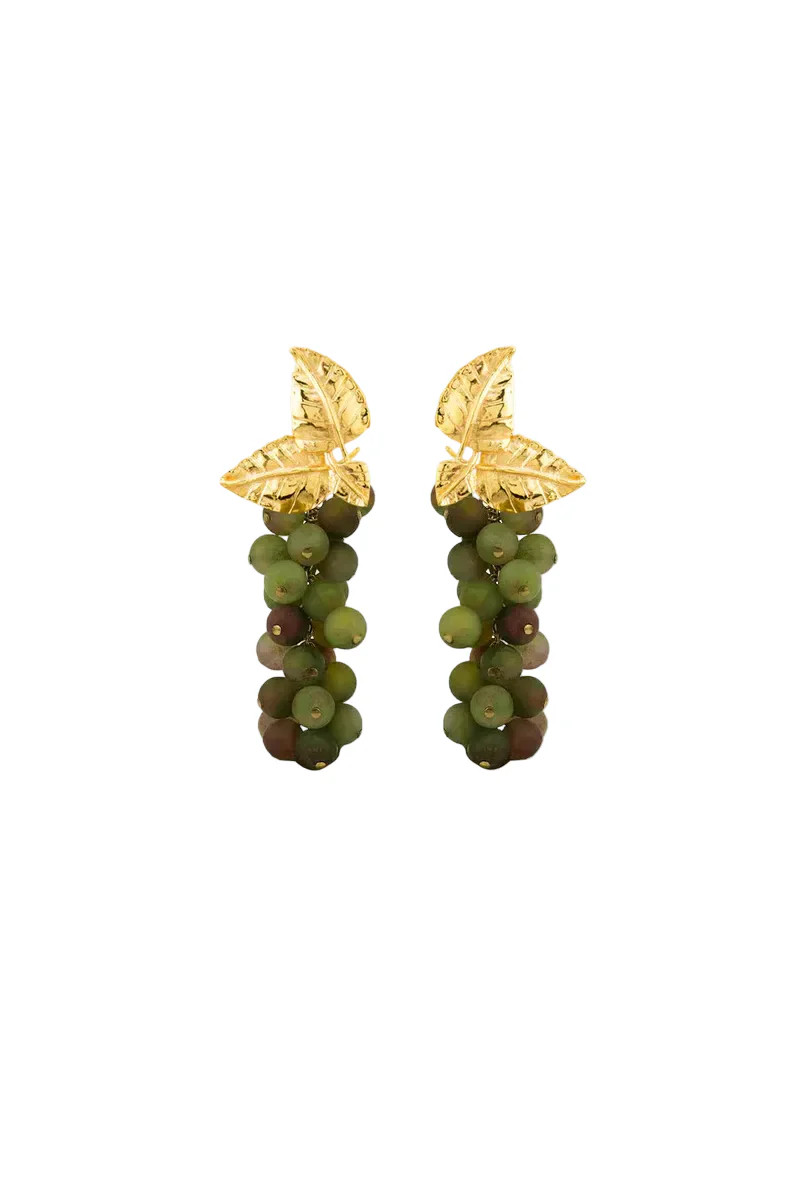 DAFNE EARRINGS IN GREEN | PERACAS | CULT MIA | CULT MIA UK LTD