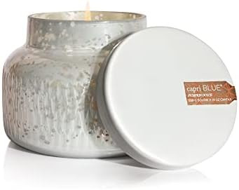 Capri Blue Holiday Mercury Jar Candle - Soy Blend - Fall Candles for Home Scented with White Pump... | Amazon (US)