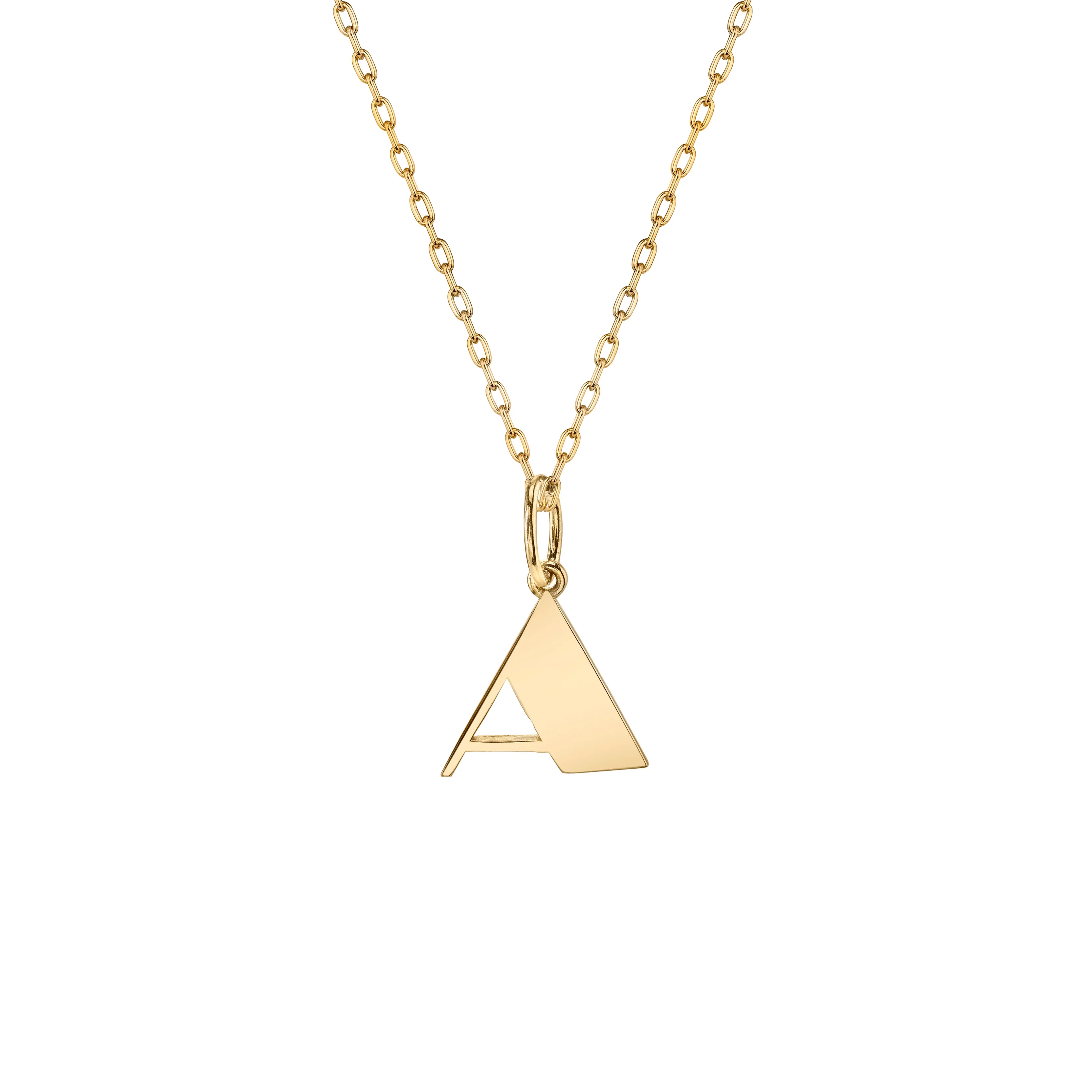 Pure Gold Small Initial Necklace | Sydney Evan