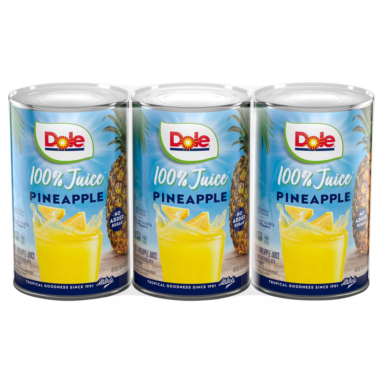 Dole Pineapple Juice, 46 fl. oz., 3 pk. | Sam's Club