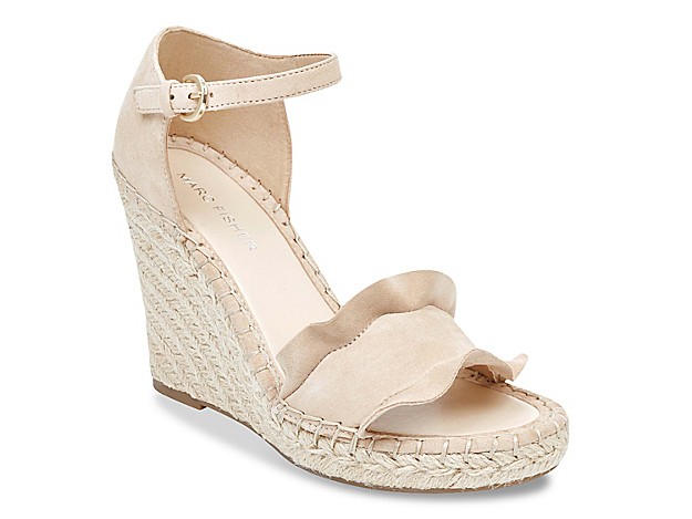 Marc Fisher Kickoff Wedge Sandal - Women's - Nude | DSW