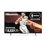Hisense 75-Inch Class U6HF Series ULED 4K UHD Smart Fire TV (75U6HF, 2024) - QLED, Full Array Local Dimming, 600-Nit Dolby Vision, HDR 10+, HDMI 2.1, Game Mode Plus VRR, Alexa Compatibility, Black | Amazon (US)