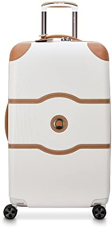 DELSEY PARIS Chatelet Air 2.0 Hardside Luggage Trunk with Spinner Wheels, Angora, Checked-26 Inch... | Amazon (US)