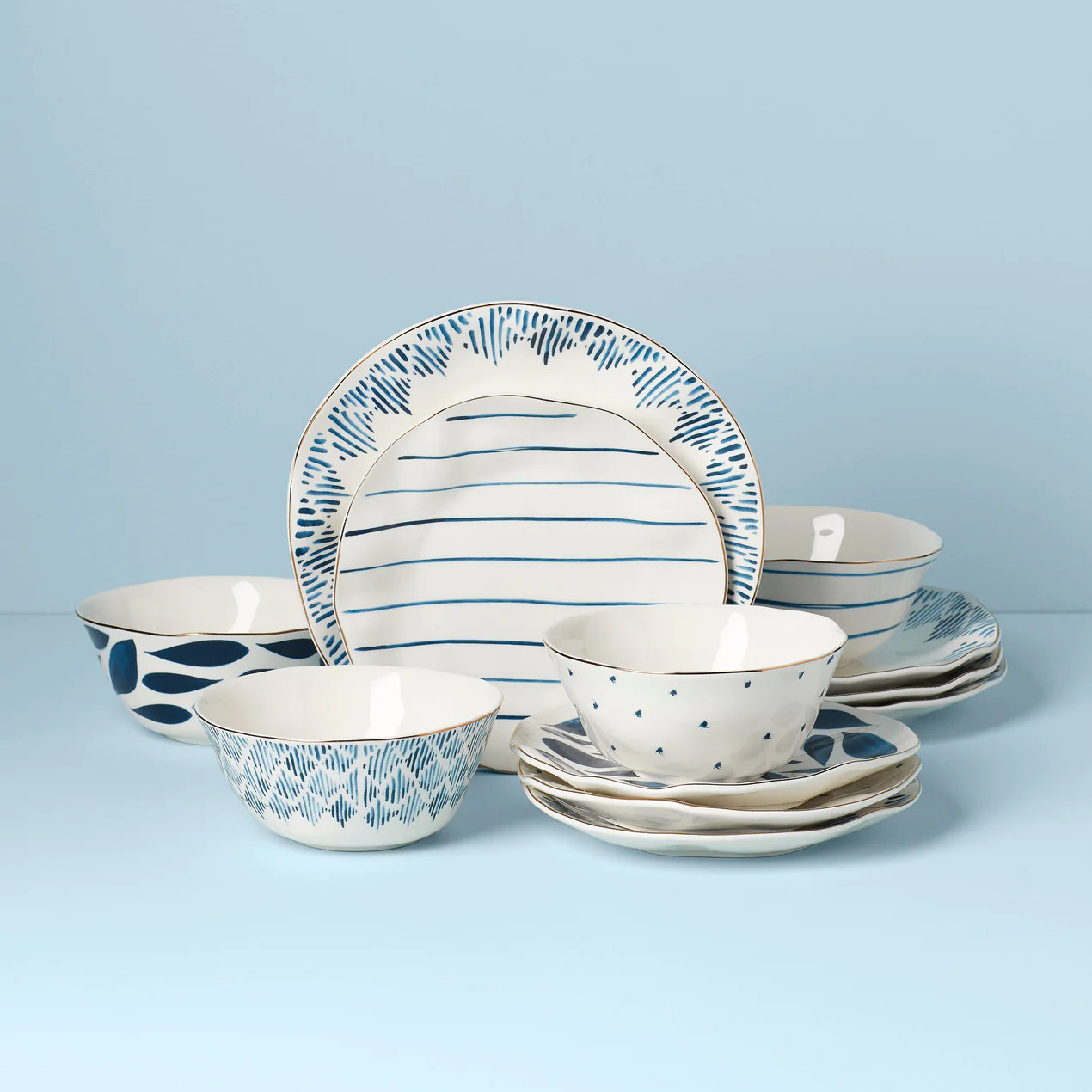 Blue Bay 12-Piece Dinnerware Set | Lenox