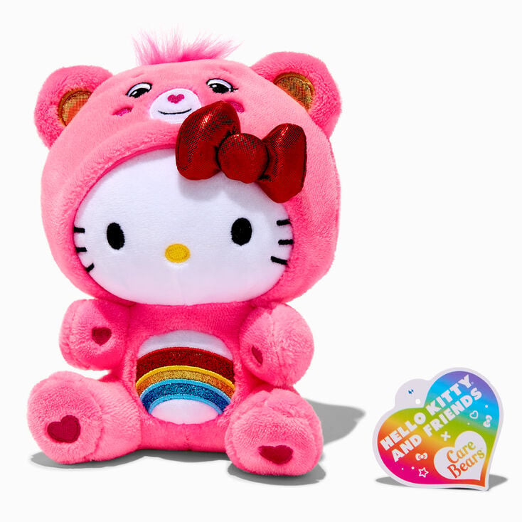 Hello Kitty® And Friends x Care Bears™ 8'' Cheer Bear Plush Toy | Claire's (UK)