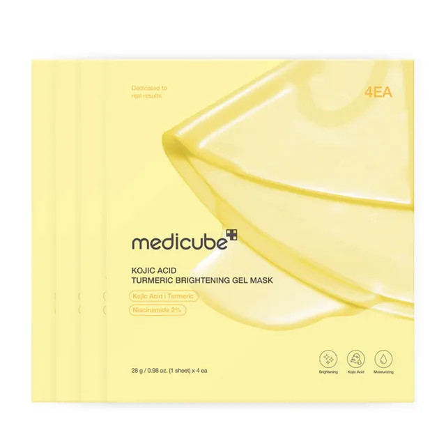 medicube - Kojic Acid Turmeric Brightening Gel Mask Set | YesStyle | YesStyle.com