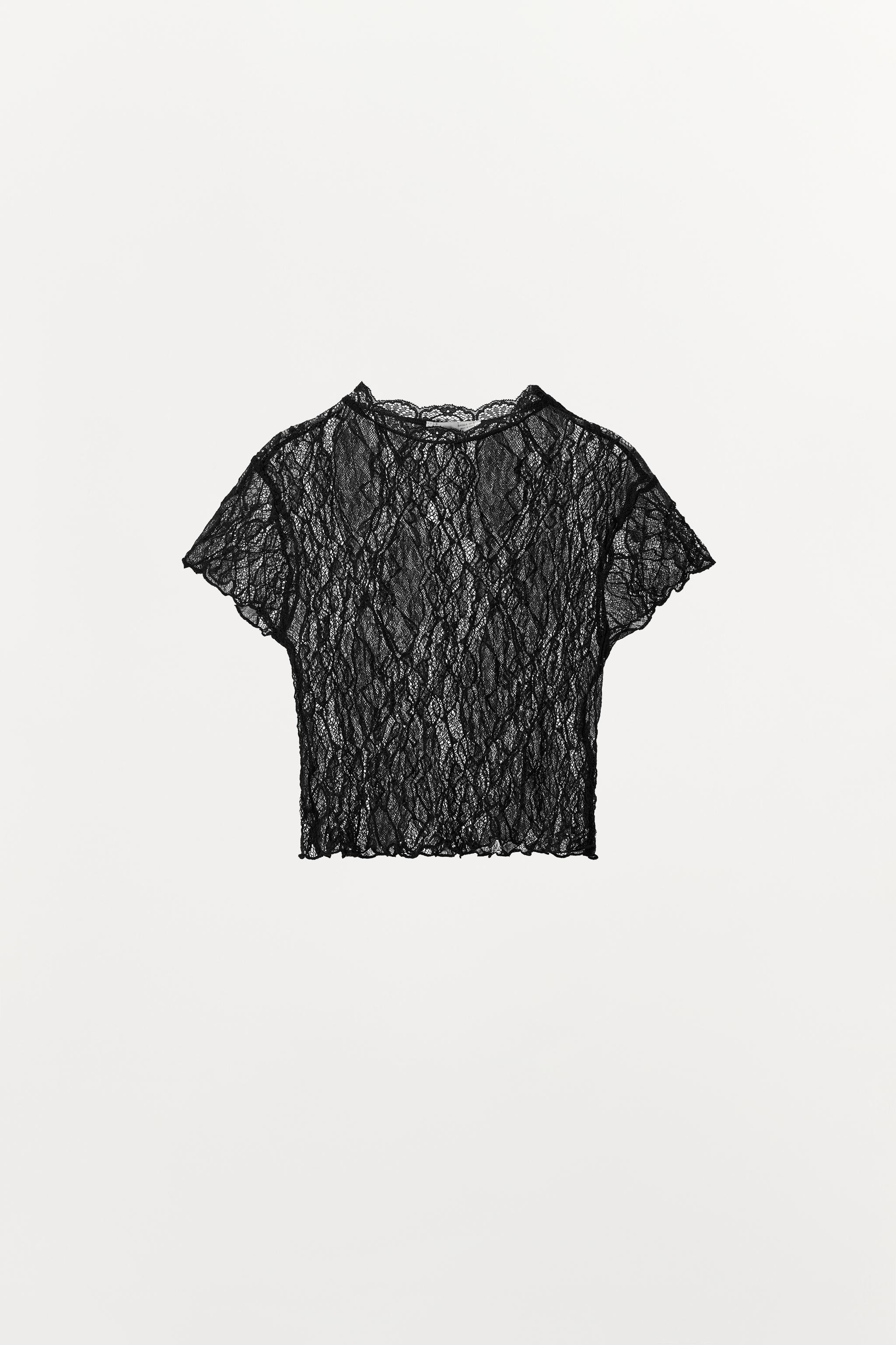 LACE CROP TOP | Zara US
