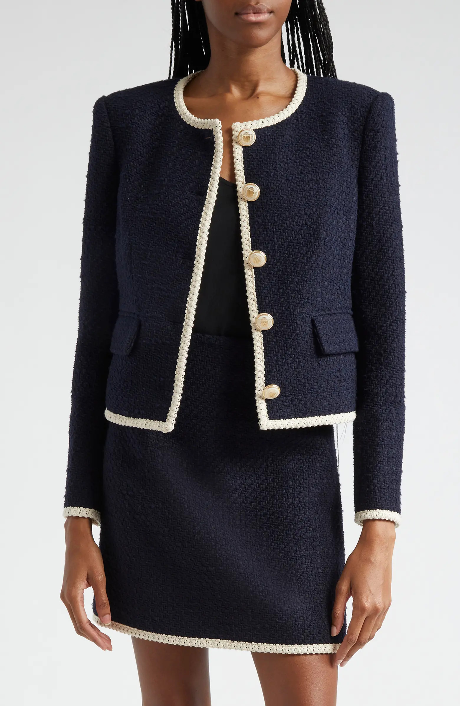 Mabel Cotton Blend Tweed Jacket | Nordstrom